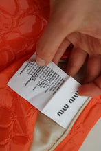 Load image into Gallery viewer, Miu Miu 2015 croc mini skirt
