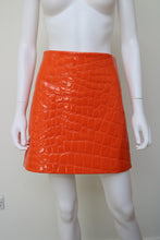 Load image into Gallery viewer, Miu Miu 2015 croc mini skirt
