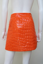 Load image into Gallery viewer, Miu Miu 2015 croc mini skirt
